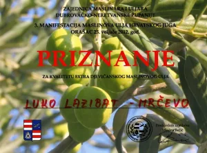 Zajednica maslinara i uljara dubrovacko neretvanske zupanije opg luko lazibat